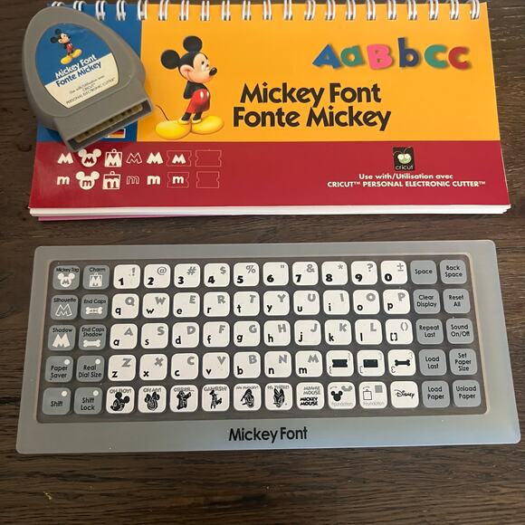 Cricut Provo Craft Cartridge Disney Mickey Font Scrapbooking, Arts - COMPLETE - Picture 3 of 7